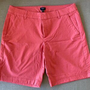 J Crew bermuda shorts, 9" in-seam, super-soft